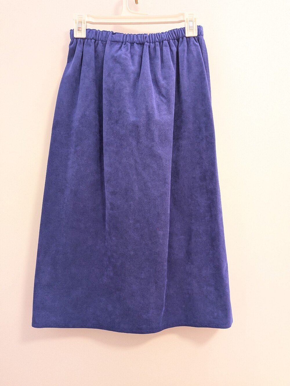 Vintage Blue Purple Tie-Waist Women’s Skirt - Picture 6 of 10